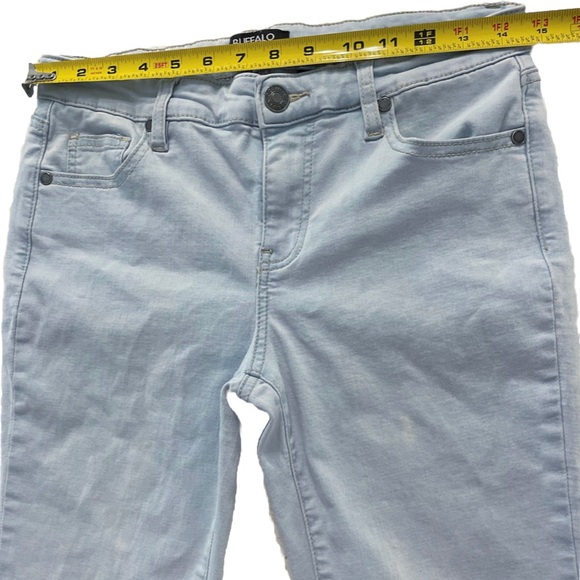 Buffalo David Bitton Capri Jeans Women's 8/29 Mid-Rise Super Soft Light Denim - Picture 8 of 10